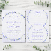 Lavendel Waterverf Trouwceremonie Programma's (Personaliseer de collectie van deze zelfstandige maker.)