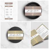 Elegant Rozen bladgoud Patroon Afspraak Planner