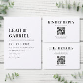 Elegant Script Foto Zwart-wit bruiloft Bedankkaart (Personaliseer de collectie van deze zelfstandige maker.)