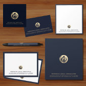 Klassiek Blauw Juridisch Terugkeeradres Label