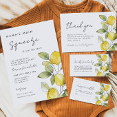 Mama's Main Squeeze in op de Weg Baby shower Kaart