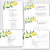 Lemon Citrus - vrijgezellenfeest dank je kaart