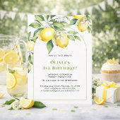 Party Napkins Lemon citrus 1e verjaardag. Servet