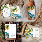 Citroen Amalfi-kust Bruidsdiner Papieren Bekers