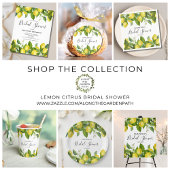 Lemon Citrus Bridal Shower Invitation Briefkaart