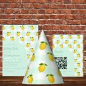 Lemon Citrus Summer Birthday Papieren Bordje
