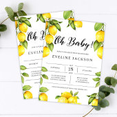 Citrus lemon zomerse maatbord creëer zelf poster