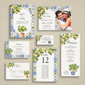 In Loving Memory Lemon Theme Wedding Remembrance Reclamebord Met Voetstuk