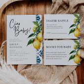 Lemon Positano Italiaans Baby shower Kaart