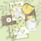 baby shower monogram citrusvruchten - citrusbloem magneet