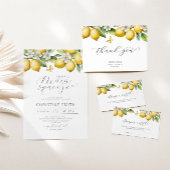 Summer Lemon Baby shower Hoeveel Lemon druppelt Poster