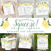 Brunch en Bubble Lemon Vrijgezellenfeest Aankondigingskaart