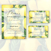 Dank u - Citrus Lemon - Baby shower Bedankkaart