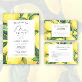 Lemon Citrus - Weddenschap Hartelijk dank Bedankkaart