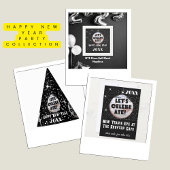 Vier met ons de gouden oudejaarsavond bruiloft kaart