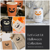 Scenary Jack O Lantern Face Halloween Papieren Bordje