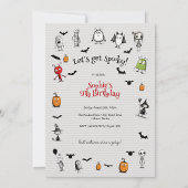 Laten we griezelig worden! Creepy monsters kindere Kaart