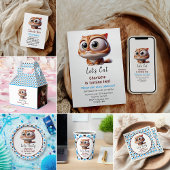 Laten we Pawty zijn! Schattige Cat 2e verjaardagsf Kaart