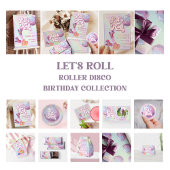 Laten we Roll Fun Retro Roller Schaatsen Meisjes V Cadeaupapier