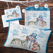 Snowman | Laat het sneeuwpapier servet