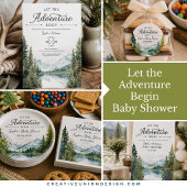 Laat het Avontuur Beginnen Baby Shower Kwaliteit P Poster