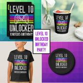 Niveau 10 onvergrendelde 10e verjaardag persoonlij kaart