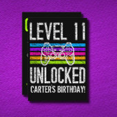 Niveau 11 onvergrendelde 11e verjaardag persoonlij papieren bekers