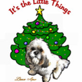 Lhasa Apso Kerstmis Kleine Kerstsok