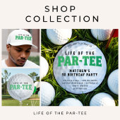 Golfleven van het Par T-shirt Monogram Initiaal Geborduurde Pet