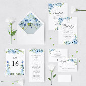 Eenvoudige moderne witte grens bruiloft dank u bedankkaart