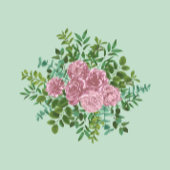 Licht groen en Bleek roze pony Roos Floral Wedding Satijnen Lint