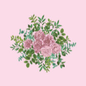 Light Pink Peony & Roos Floral Wedding Programs Drieluik Programma