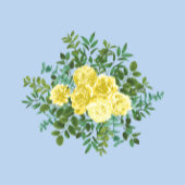 Yellow Rose Bruiloft  Bloemen Blauw Bedankdoosjes