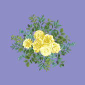 Lichtgele en periwinkle Blauw Roos Floral Weddensc Case-Mate iPhone Case