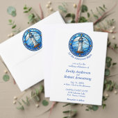 Vuurtoren Nautisch Huwelijksavontuur Begin Menu (Personaliseer deze collectie van deze onafhankelijke maker. Test)