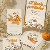 Retro Cowboy Halloween Eerste Rodeo Verjaardag Servet