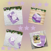 Elegant-script voor prettige kerst rubberstempel