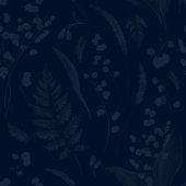 Lelie van de Vallei II Donkerblauw Solid Custom Bedankkaart