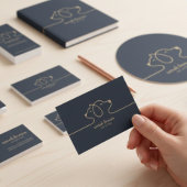 Minimalistische Chic Lijn Hond en Kat Logo Spandoek