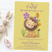 Lion Cub Baby Shower Invitation Kaart