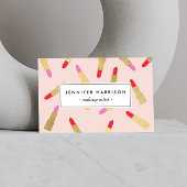 Luxe glam lipstick patroon op zwarte makreel flyer