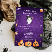 Een kleine boe heeft bijna een Halloween Baby show Vierkante Sticker