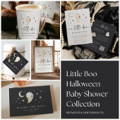 Editable Halloween Baby Shower Enclosure Card Informatiekaartje