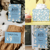 Little Boo Blue Pattern Baby shower Papieren Bekers