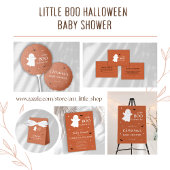 Little Boo Ghost Oranje Baby shower Bedankt
