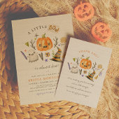 Little Boo Halloween Pumpkin bedankkaart