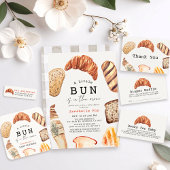Little Bun in het Oven Bakery Pastries Baby shower Bedankjes Labels