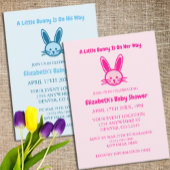 Tweeling Konijnen Op Weg Baby Shower Kaart