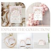 Kleine vlinder Blush Roze Bloemen Meisje Baby show Bedankzakje