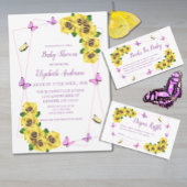 Baby shower van kleine vlinder spandoek